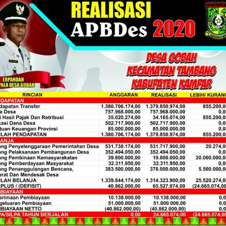 Album : Realisasi APBDes Desa Gobah2020